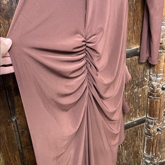 Club L London One Sleeve Ruched Dress Size L - Picture 4 of 5